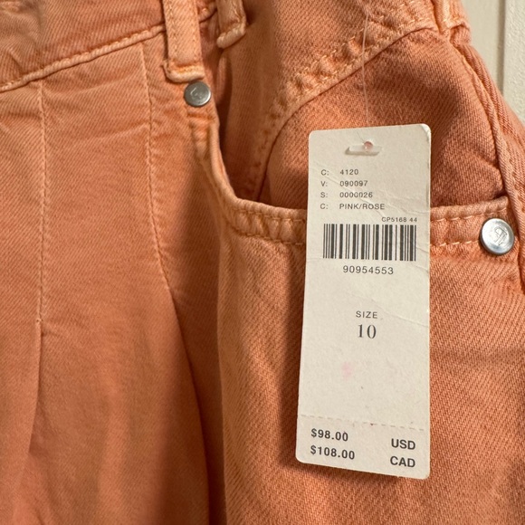 Anthropologie Pilcro NWT Peach Denim Skirt - Picture 5 of 5